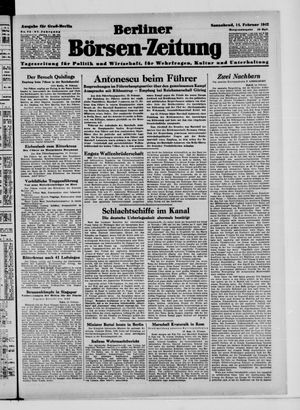 Berliner Börsen-Zeitung on Feb 14, 1942