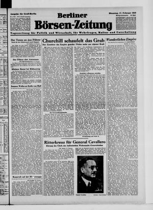 Berliner Börsen-Zeitung vom 17.02.1942