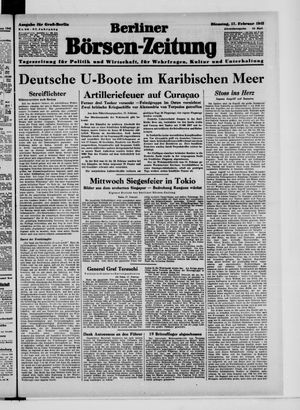 Berliner Börsen-Zeitung vom 17.02.1942