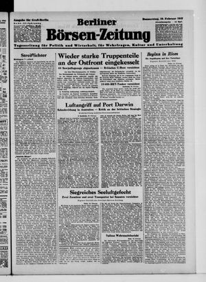 Berliner Börsen-Zeitung on Feb 19, 1942