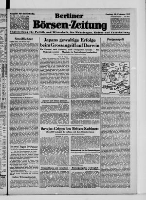 Berliner Börsen-Zeitung vom 20.02.1942