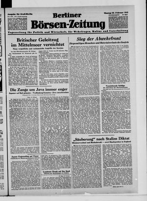 Berliner Börsen-Zeitung vom 23.02.1942