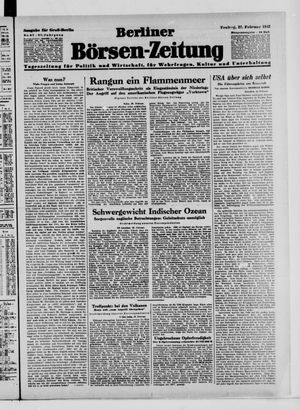 Berliner Börsen-Zeitung on Feb 27, 1942
