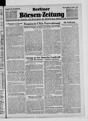 Berliner Börsen-Zeitung on Mar 19, 1942