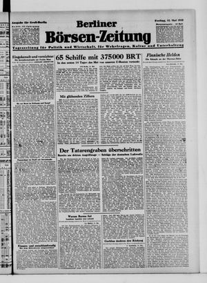 Berliner Börsen-Zeitung vom 15.05.1942