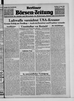 Berliner Börsen-Zeitung vom 15.05.1942