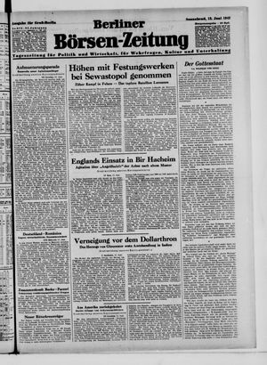 Berliner Börsen-Zeitung vom 13.06.1942