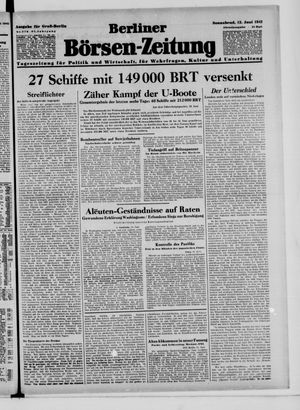 Berliner Börsen-Zeitung vom 13.06.1942