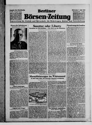 Berliner Börsen-Zeitung vom 01.07.1942