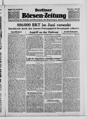 Berliner Börsen-Zeitung vom 01.07.1942