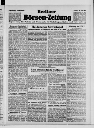Berliner Börsen-Zeitung vom 03.07.1942