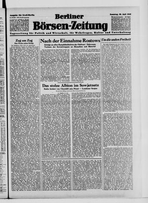 Berliner Börsen-Zeitung vom 26.07.1942