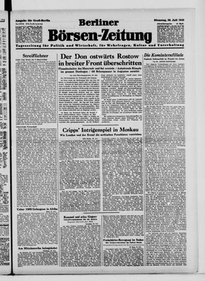 Berliner Börsen-Zeitung vom 28.07.1942