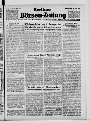 Berliner Börsen-Zeitung vom 30.07.1942