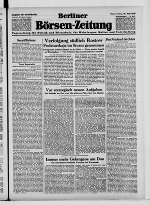 Berliner Börsen-Zeitung vom 30.07.1942