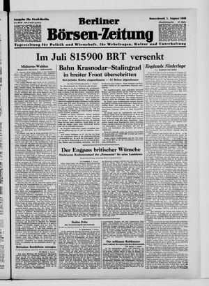 Berliner Börsen-Zeitung vom 01.08.1942