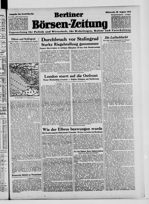 Berliner Börsen-Zeitung vom 26.08.1942