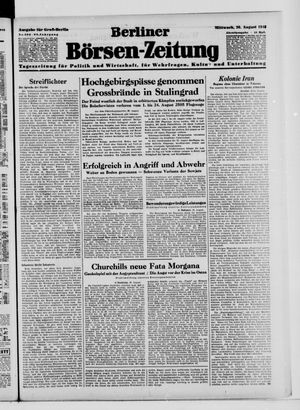 Berliner Börsen-Zeitung vom 26.08.1942
