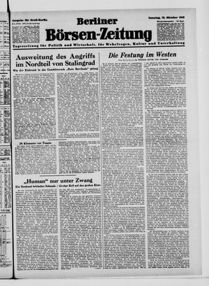 Berliner Börsen-Zeitung vom 18.10.1942