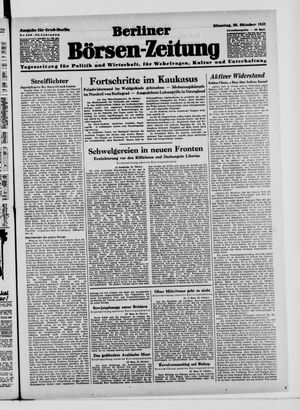 Berliner Börsen-Zeitung vom 20.10.1942