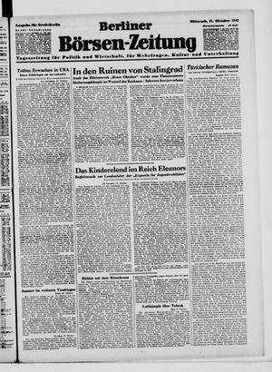 Berliner Börsen-Zeitung vom 21.10.1942