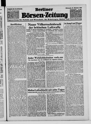 Berliner Börsen-Zeitung vom 21.10.1942