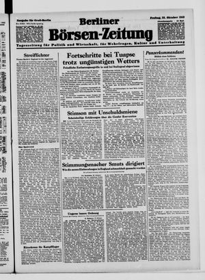 Berliner Börsen-Zeitung vom 23.10.1942