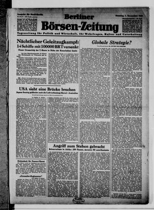 Berliner Börsen-Zeitung vom 01.11.1942