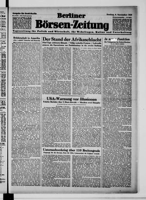 Berliner Börsen-Zeitung on Nov 6, 1942