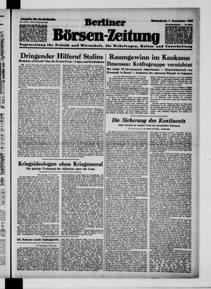 Berliner Börsen-Zeitung vom 07.11.1942
