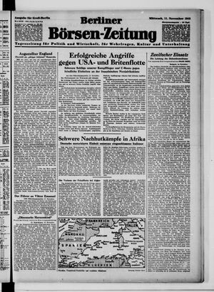 Berliner Börsen-Zeitung vom 11.11.1942
