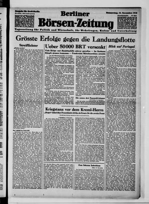 Berliner Börsen-Zeitung vom 12.11.1942