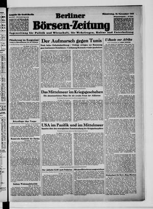 Berliner Börsen-Zeitung vom 19.11.1942