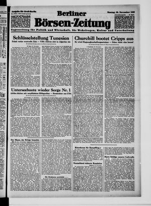 Berliner Börsen-Zeitung vom 23.11.1942