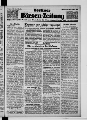 Berliner Börsen-Zeitung vom 24.11.1942