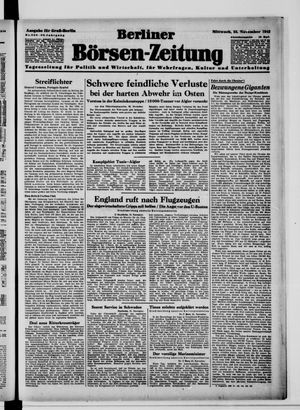 Berliner Börsen-Zeitung vom 25.11.1942