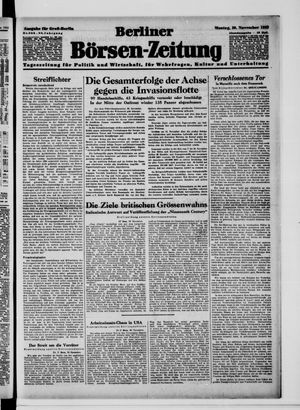 Berliner Börsen-Zeitung vom 30.11.1942