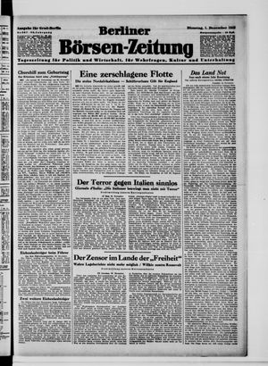Berliner Börsen-Zeitung vom 01.12.1942