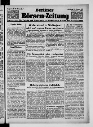 Berliner Börsen-Zeitung vom 26.01.1943