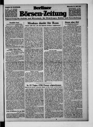 Berliner Börsen-Zeitung vom 21.07.1943