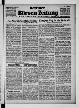 Berliner Börsen-Zeitung vom 25.07.1943