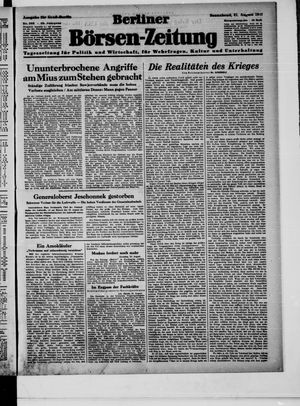 Berliner Börsen-Zeitung vom 21.08.1943