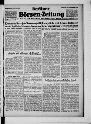 Berliner Börsen-Zeitung vom 17.09.1943