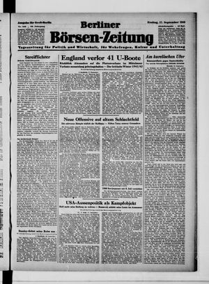 Berliner Börsen-Zeitung vom 17.09.1943