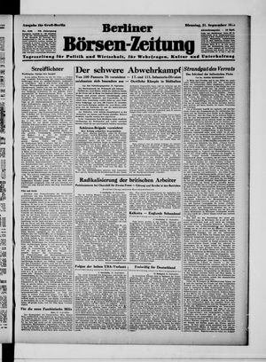 Berliner Börsen-Zeitung vom 21.09.1943
