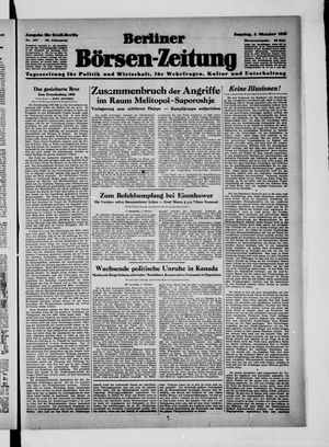 Berliner Börsen-Zeitung vom 03.10.1943