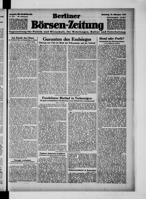 Berliner Börsen-Zeitung vom 10.10.1943