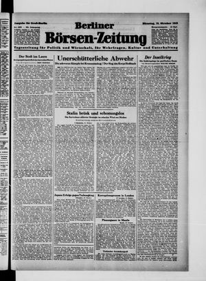 Berliner Börsen-Zeitung vom 19.10.1943