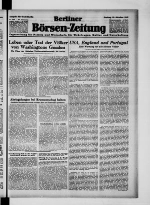 Berliner Börsen-Zeitung vom 22.10.1943