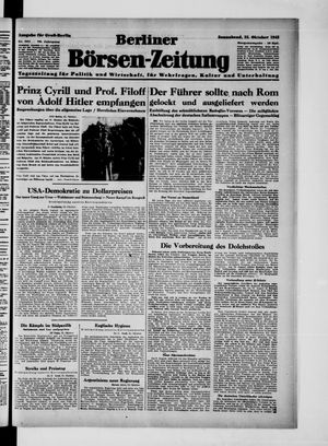 Berliner Börsen-Zeitung vom 23.10.1943